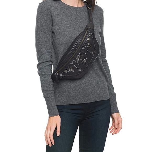Frye Handbags - Frye Concho cross body in black leather NWT